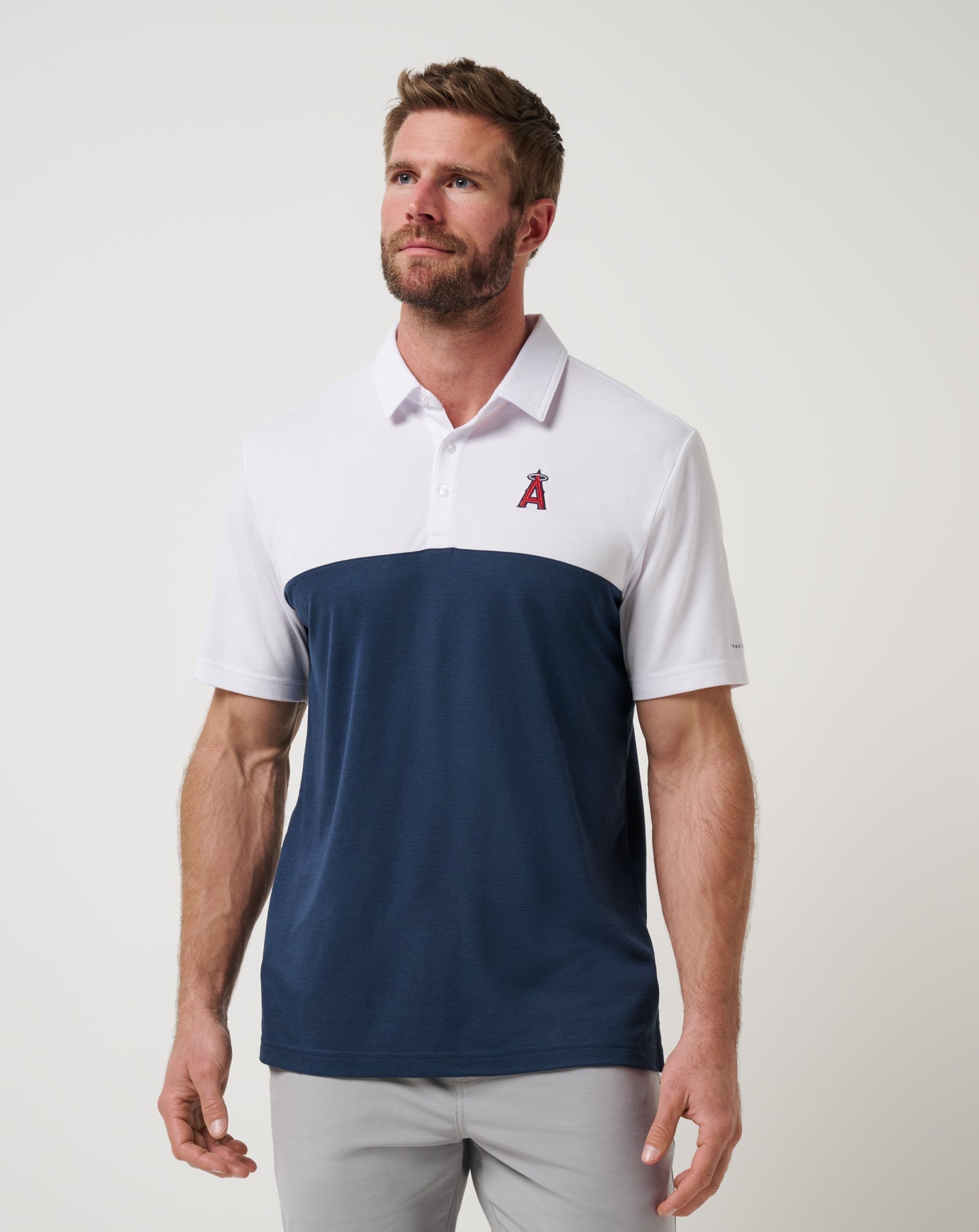 Los Angeles Angels Home Run Leader Polo Men|New/White/Navy