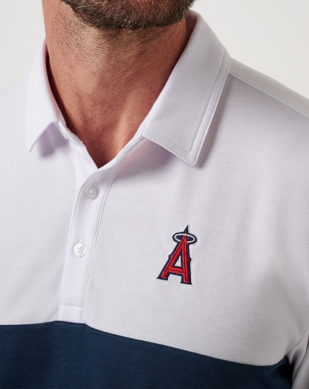 Los Angeles Angels Home Run Leader Polo Men|New/White/Navy