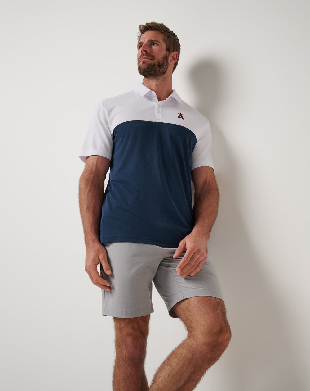 Los Angeles Angels Home Run Leader Polo Men|New/White/Navy