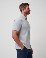 Chicago Cubs Playoff Pitch Polo Men|Game Day|New/Heather Grey