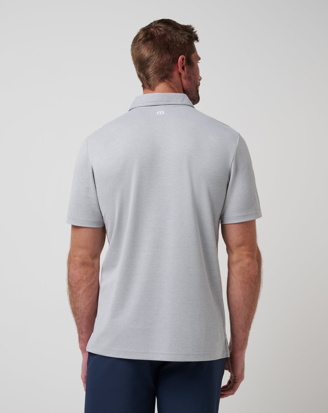 Chicago Cubs Playoff Pitch Polo Men|Game Day|New/Heather Grey