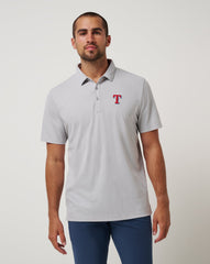Texas Rangers Playoff Pitch Polo Men|New/Heather Grey