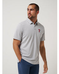 Texas Rangers Playoff Pitch Polo Men|New/Heather Grey