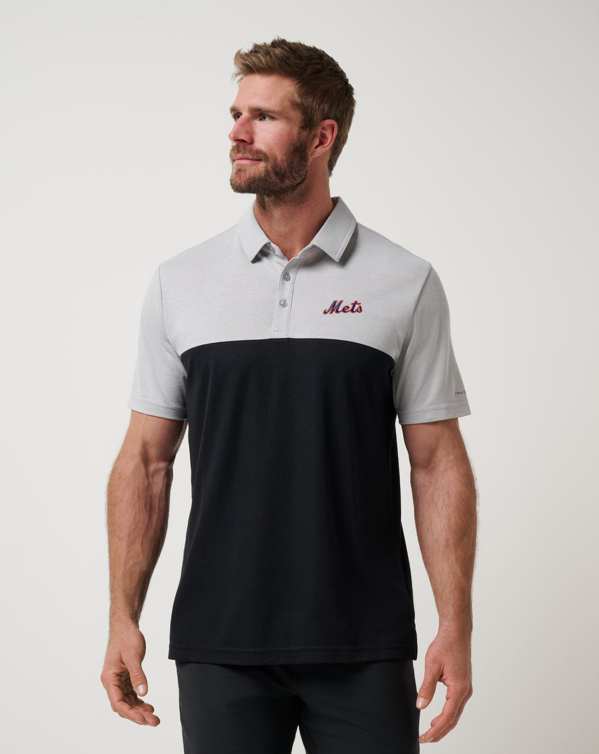 New York Mets Home Run Leader Polo Men|New/Heather Grey/Black