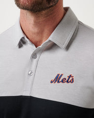 New York Mets Home Run Leader Polo Men|New/Heather Grey/Black