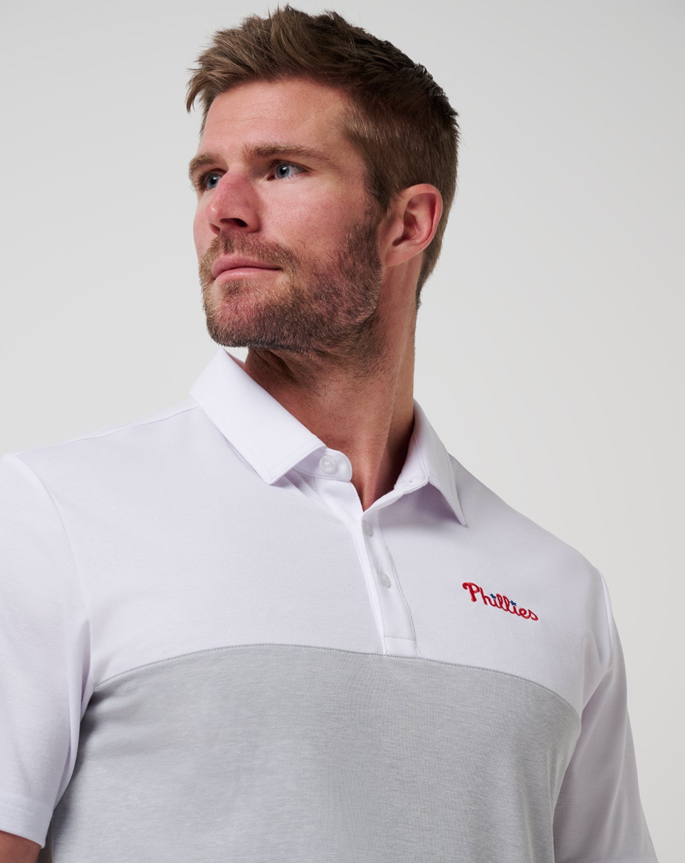 Philadelphia Phillies Home Run Leader Polo Men|Game Day|New/White/Heather Grey