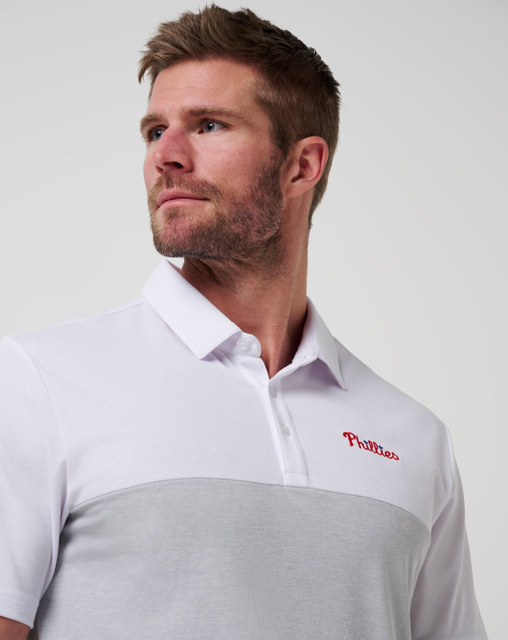 Philadelphia Phillies Home Run Leader Polo Men|Game Day|New/White/Heather Grey