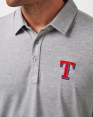 Texas Rangers The Zinna Polo Men|New/Heather Grey