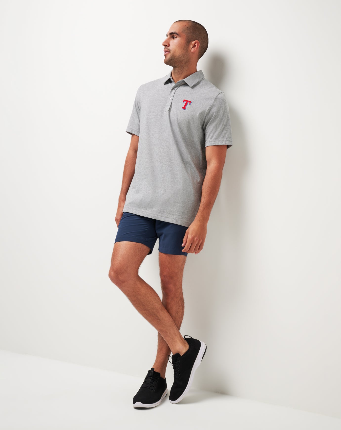 Texas Rangers The Zinna Polo Men|New/Heather Grey