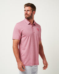 Texas Rangers The Zinna Polo Men|New/Heather Cardinal