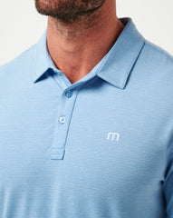 Texas Rangers The Heater Polo Men|New/Heather Heritage Blue