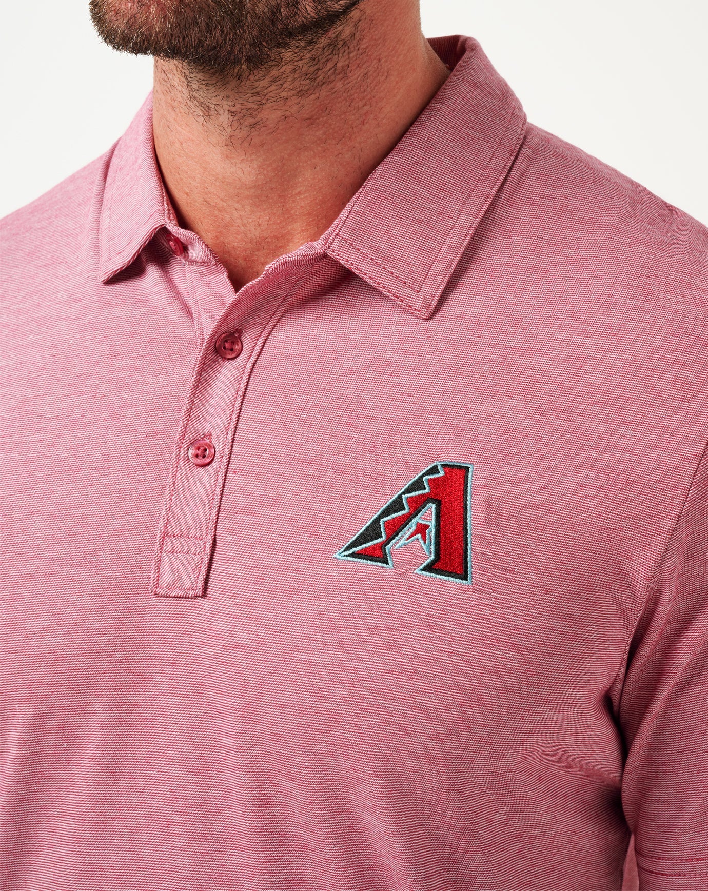Arizona Diamondbacks The Zinna Polo Men|New/Heather Cardinal