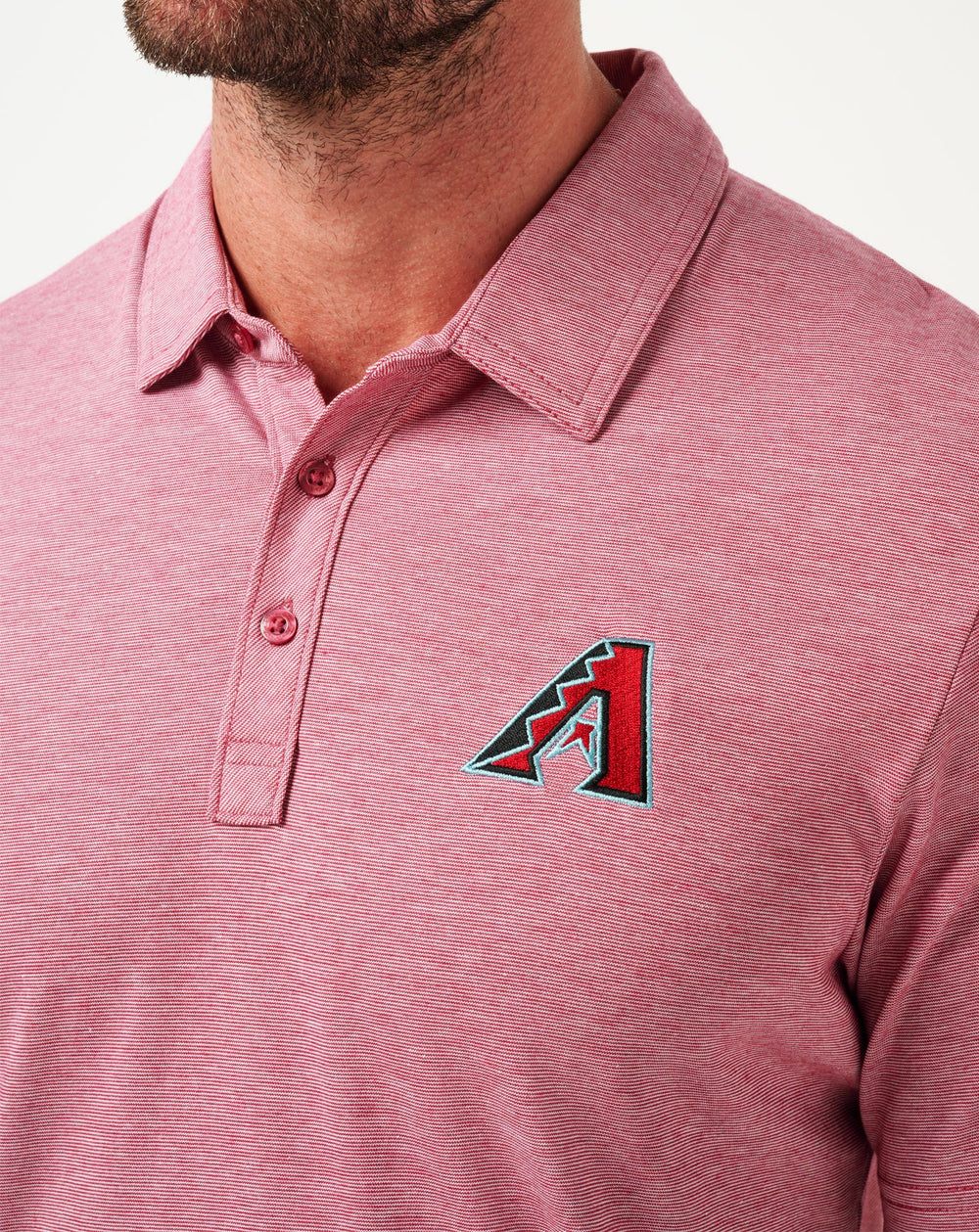 Arizona Diamondbacks The Zinna Polo Men|New/Heather Cardinal