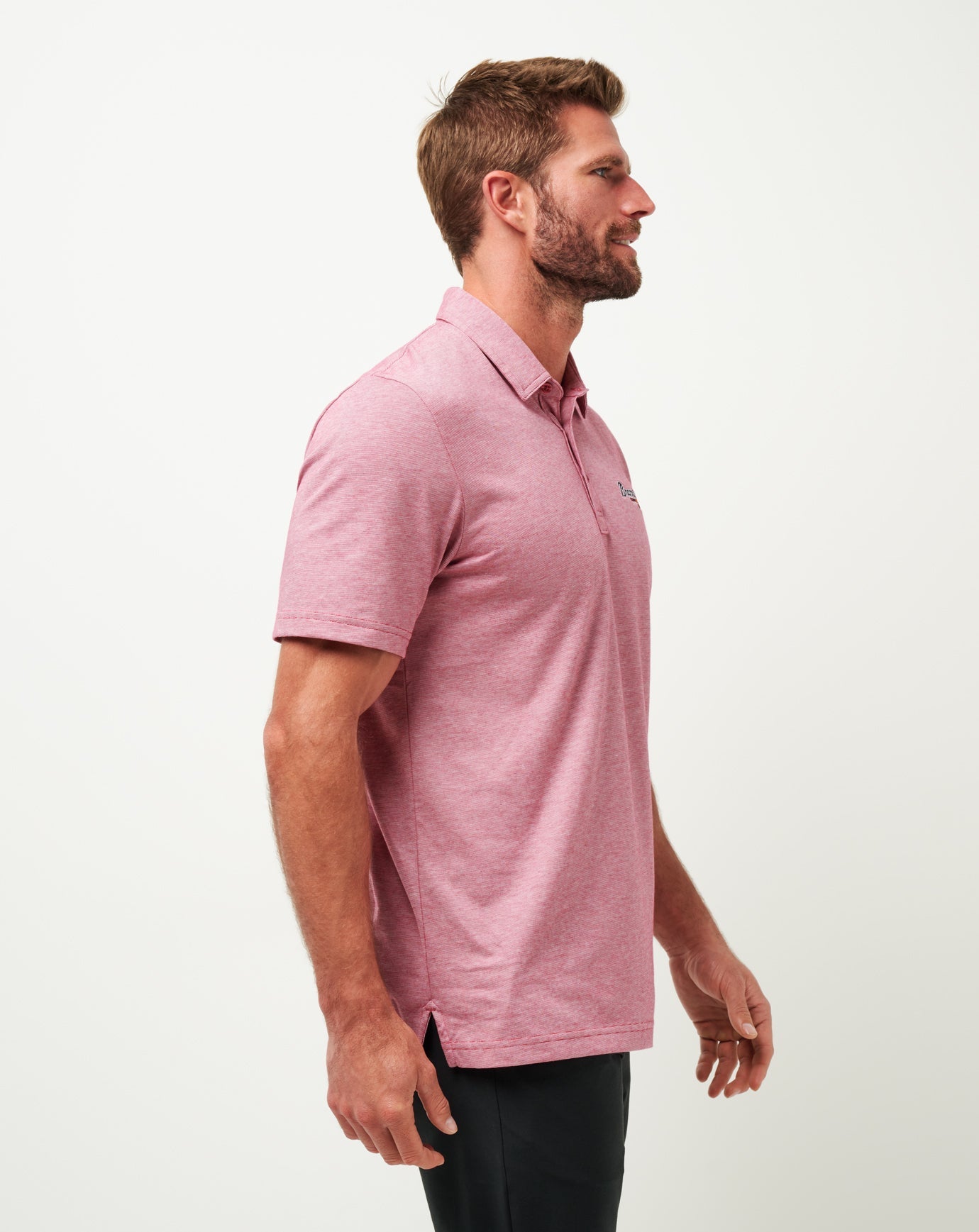 Atlanta Braves The Zinna Polo Men|New/Heather Cardinal