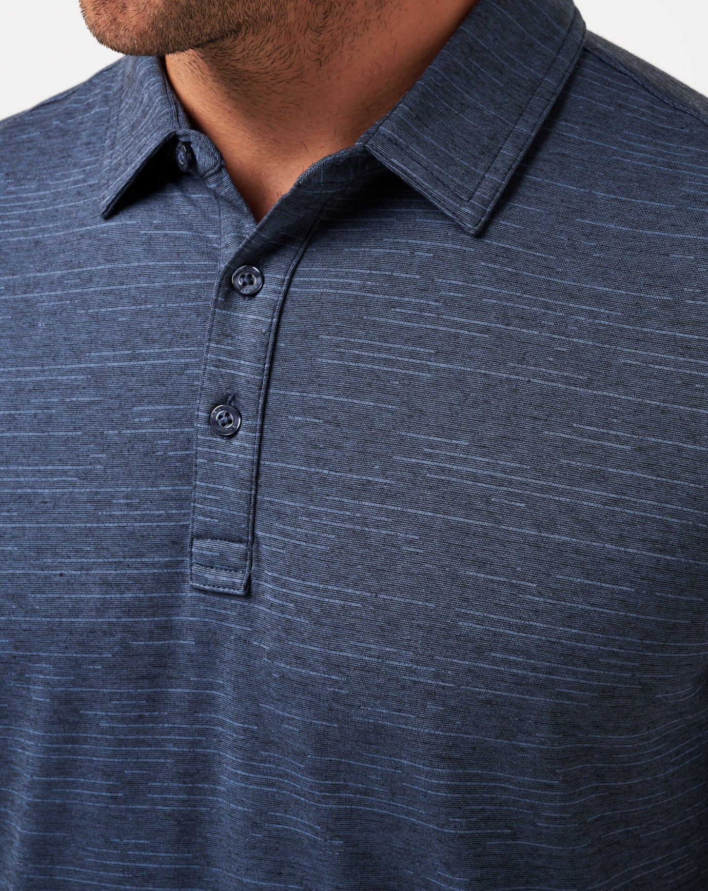 Atlanta Braves The Heater Polo Men|New/Vintage Indigo/Black