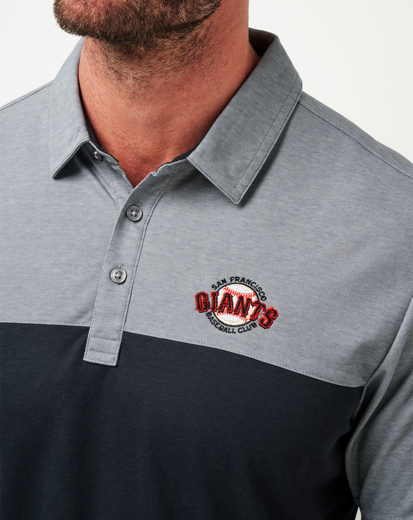 San Francisco Giants The Rudds 2.0 Polo Men|New/Black/Heather Black
