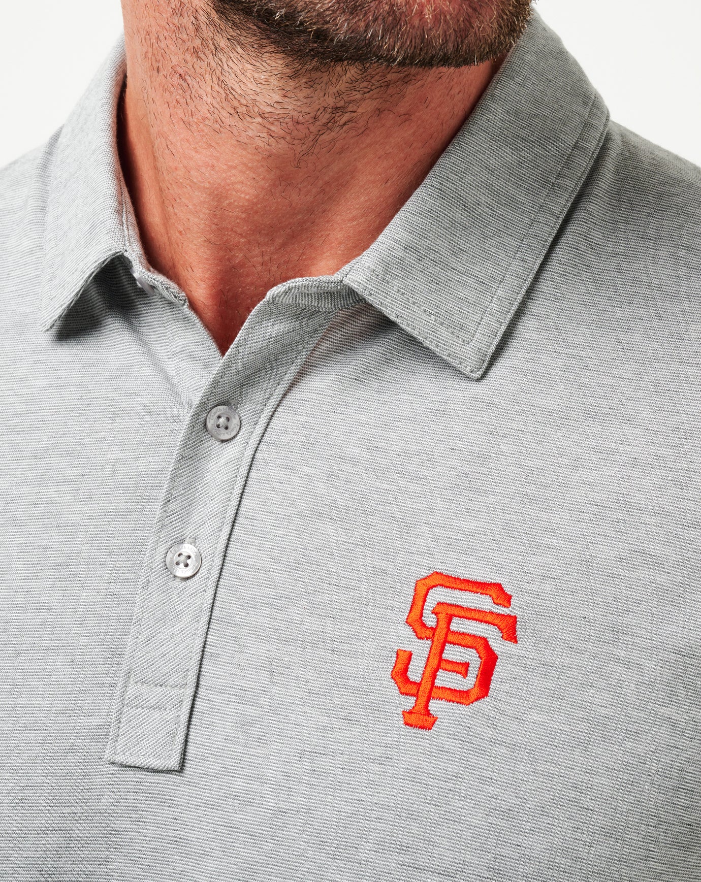 San Francisco Giants The Zinna Polo Men|New/Heather Grey