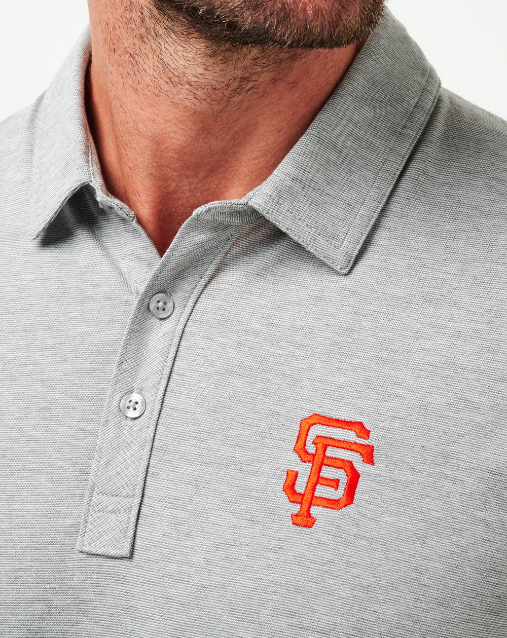 San Francisco Giants The Zinna Polo Men|New/Heather Grey