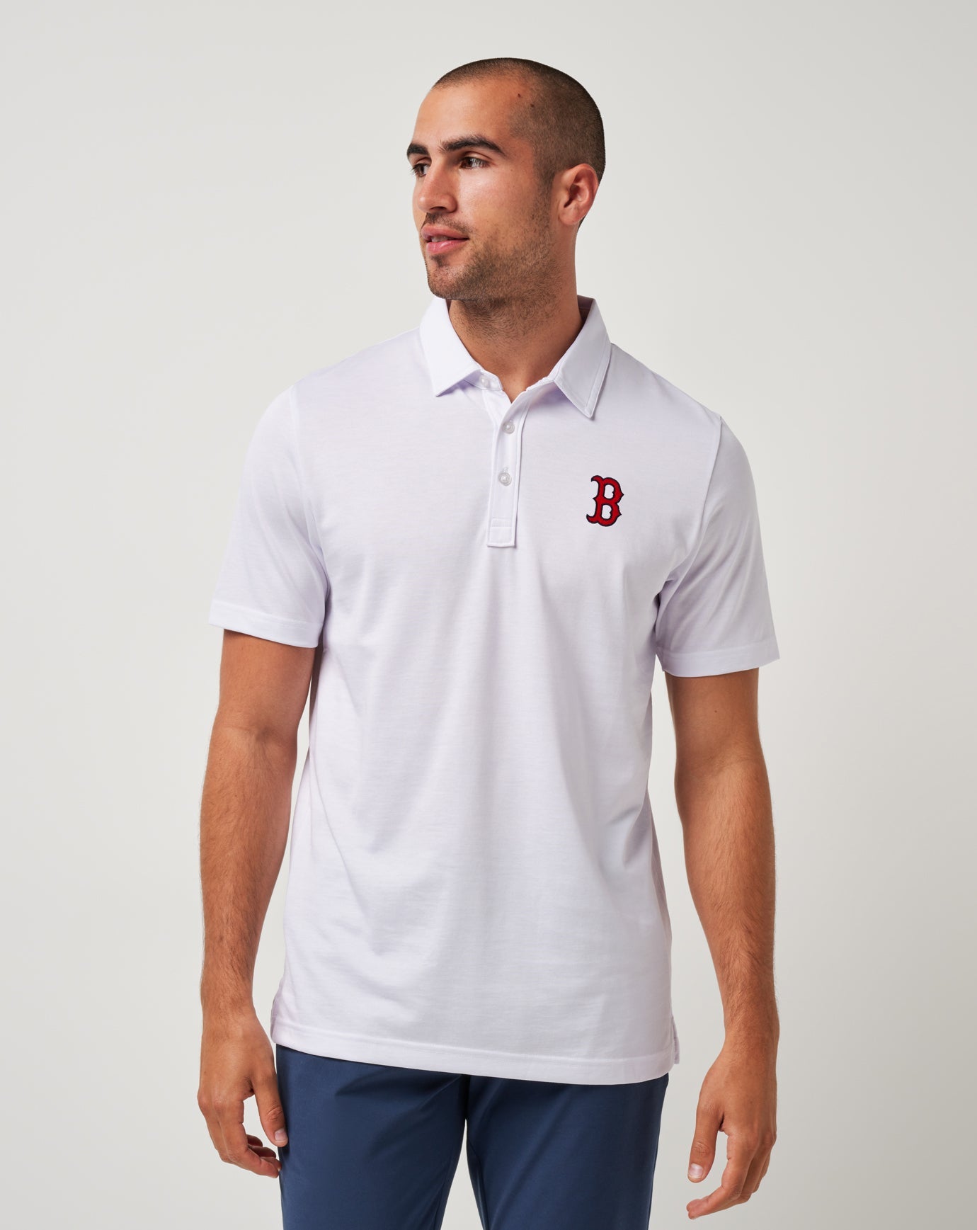 Boston Red Sox The Zinna Polo Men|Game Day|New/White