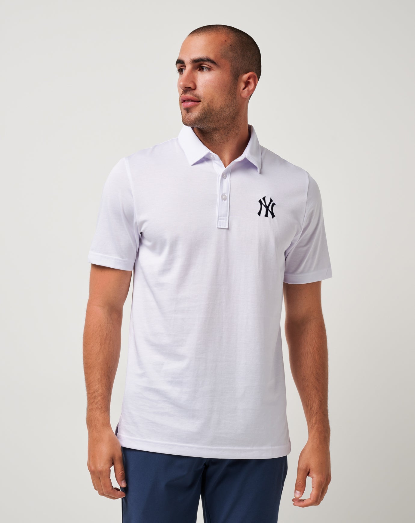 New York Yankees The Zinna Polo Men|Game Day|New/White