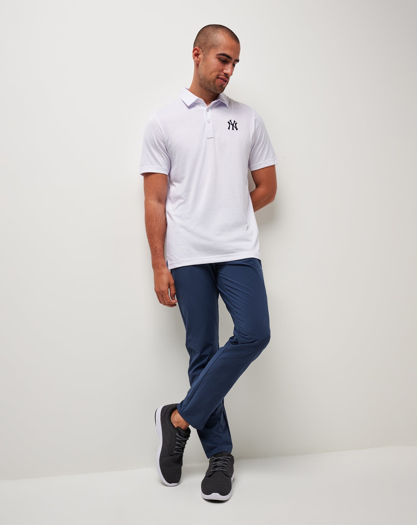 New York Yankees The Zinna Polo Men|Game Day|New/White