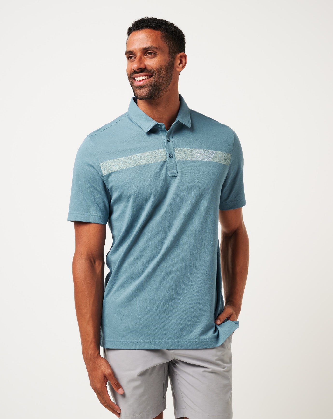 Full Flight Polo Men|Golf/Captains Blue
