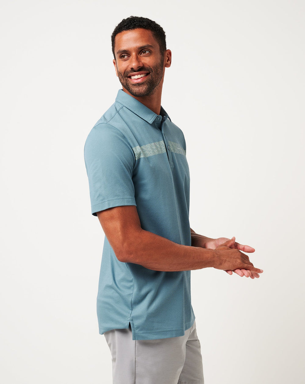Full Flight Polo Men|Golf/Captains Blue