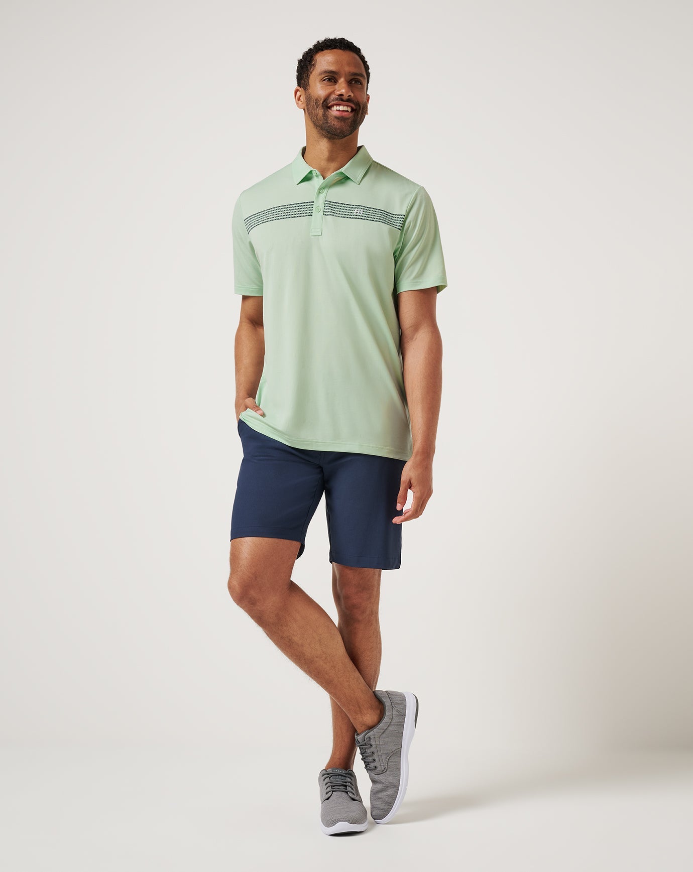 River Boat Cruise Polo Men|Golf/Aqua Foam