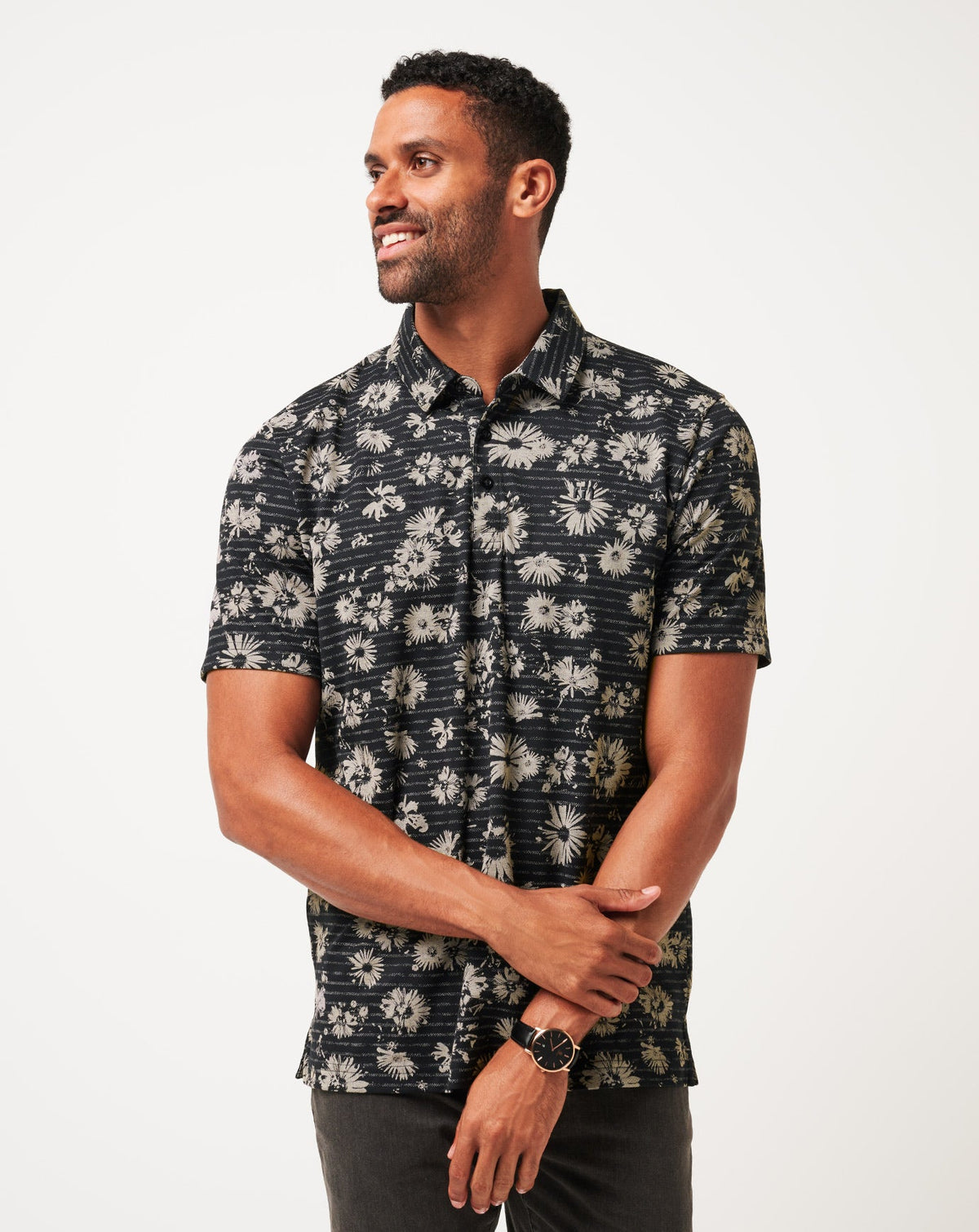 Shaded Grove Polo Men|Golf/Black