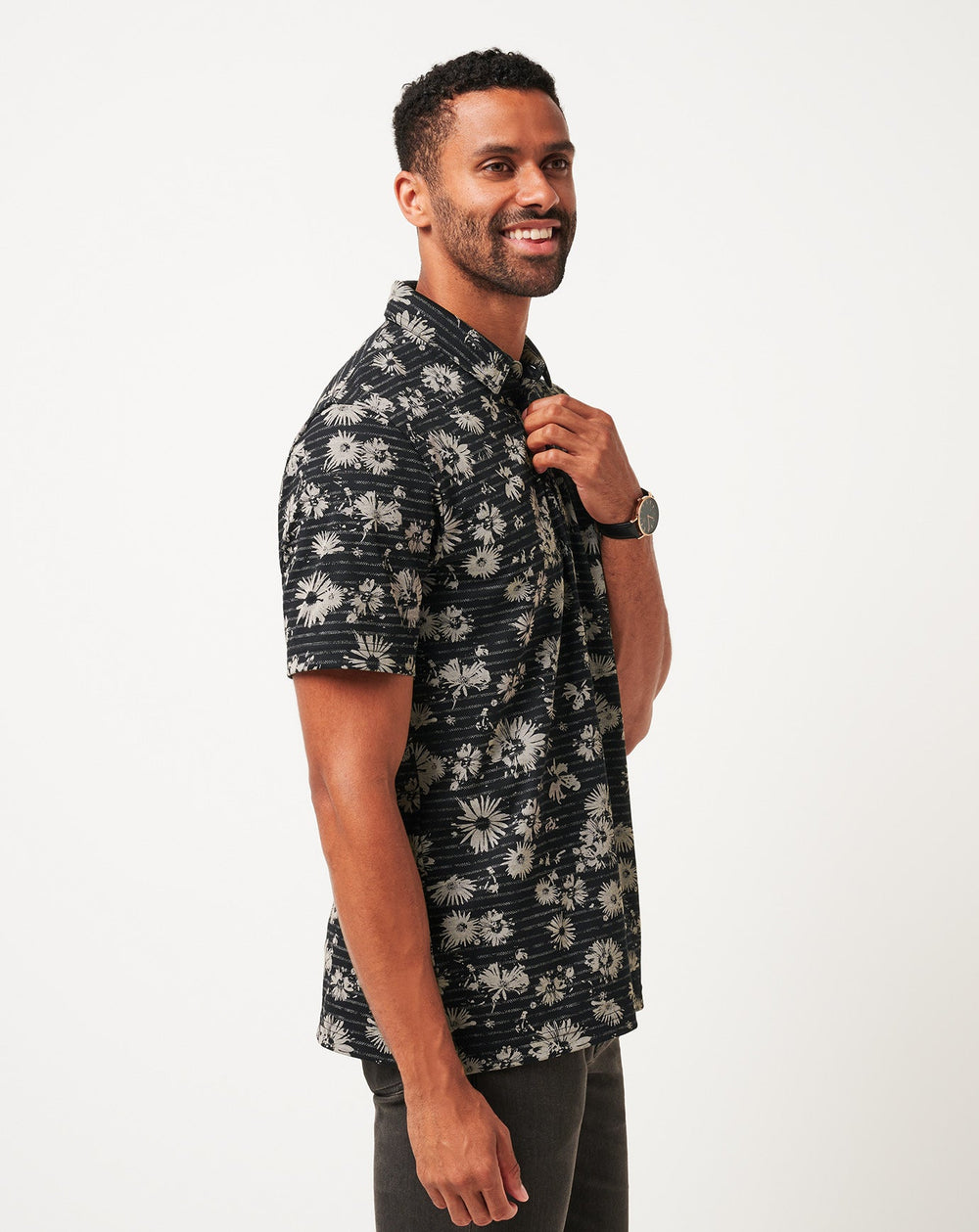 Shaded Grove Polo Men|Golf/Black