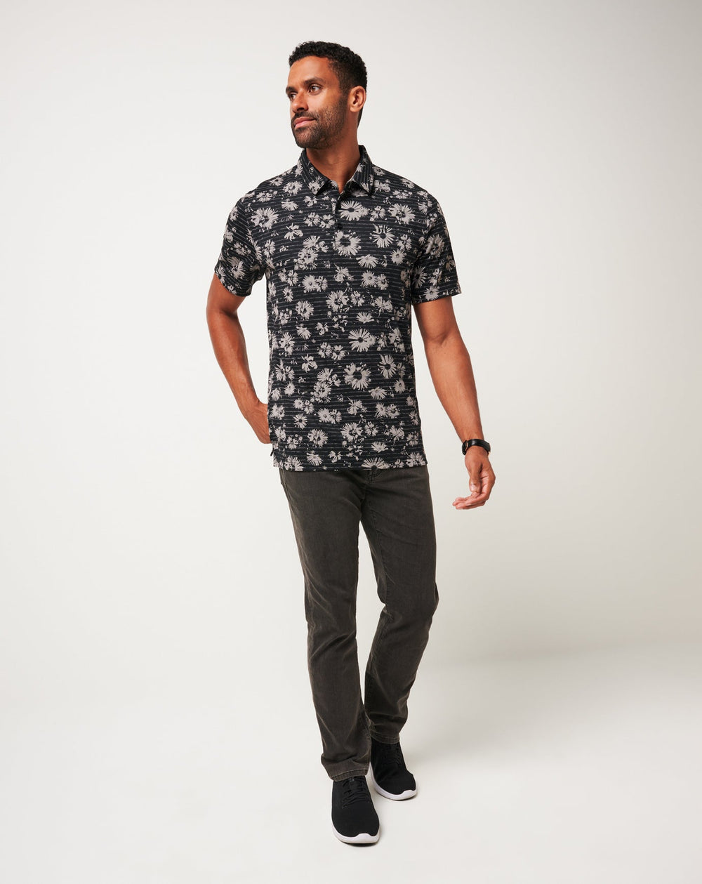 Shaded Grove Polo Men|Golf/Black