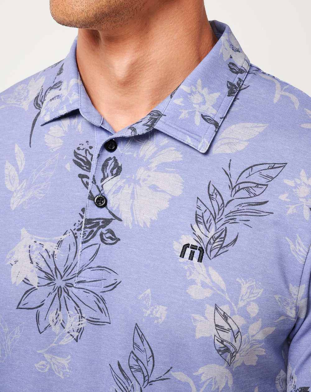 Featherweight Cruise Polo Men|Golf/Heather Violet Storm