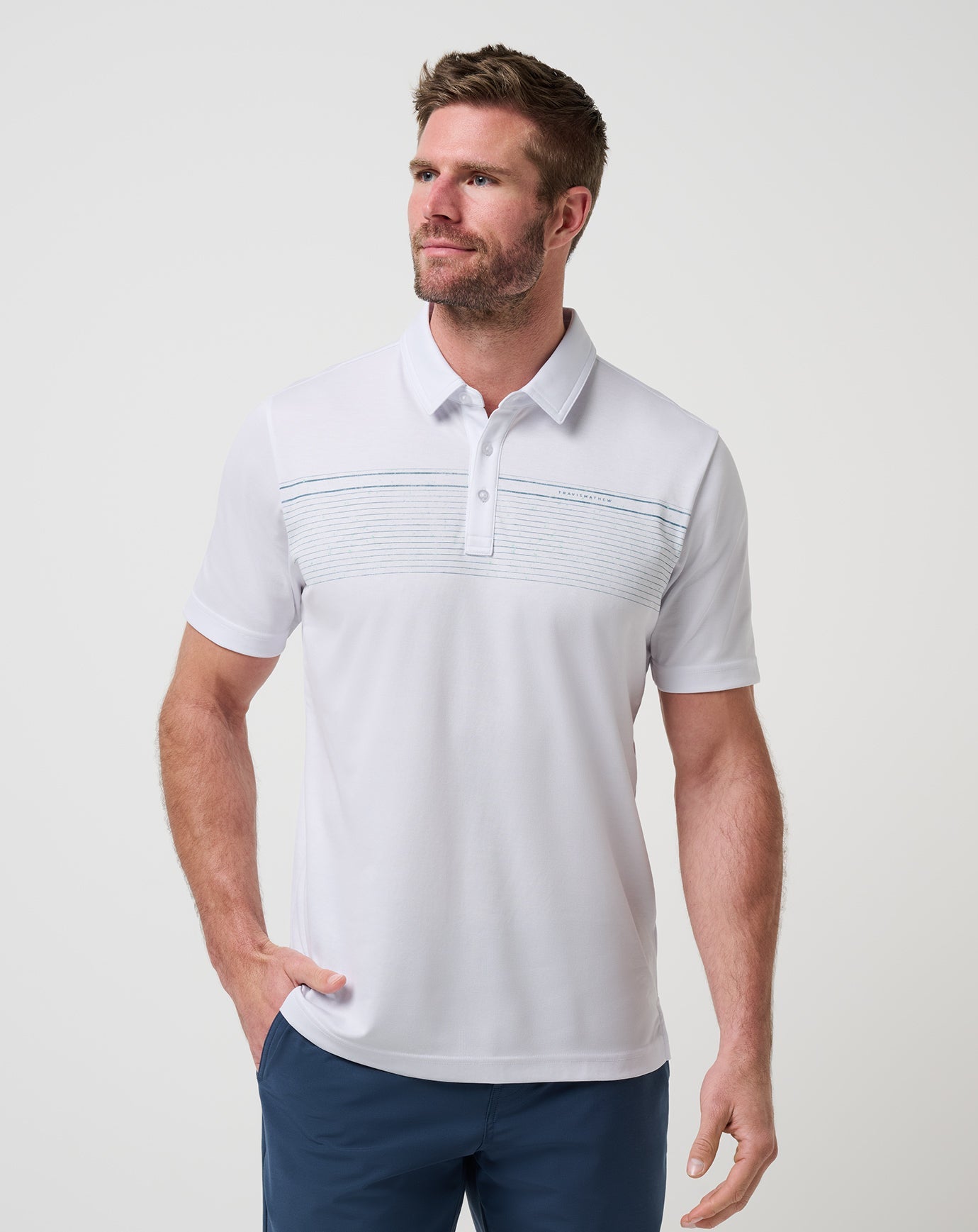 Overstay Polo Men|Golf/White