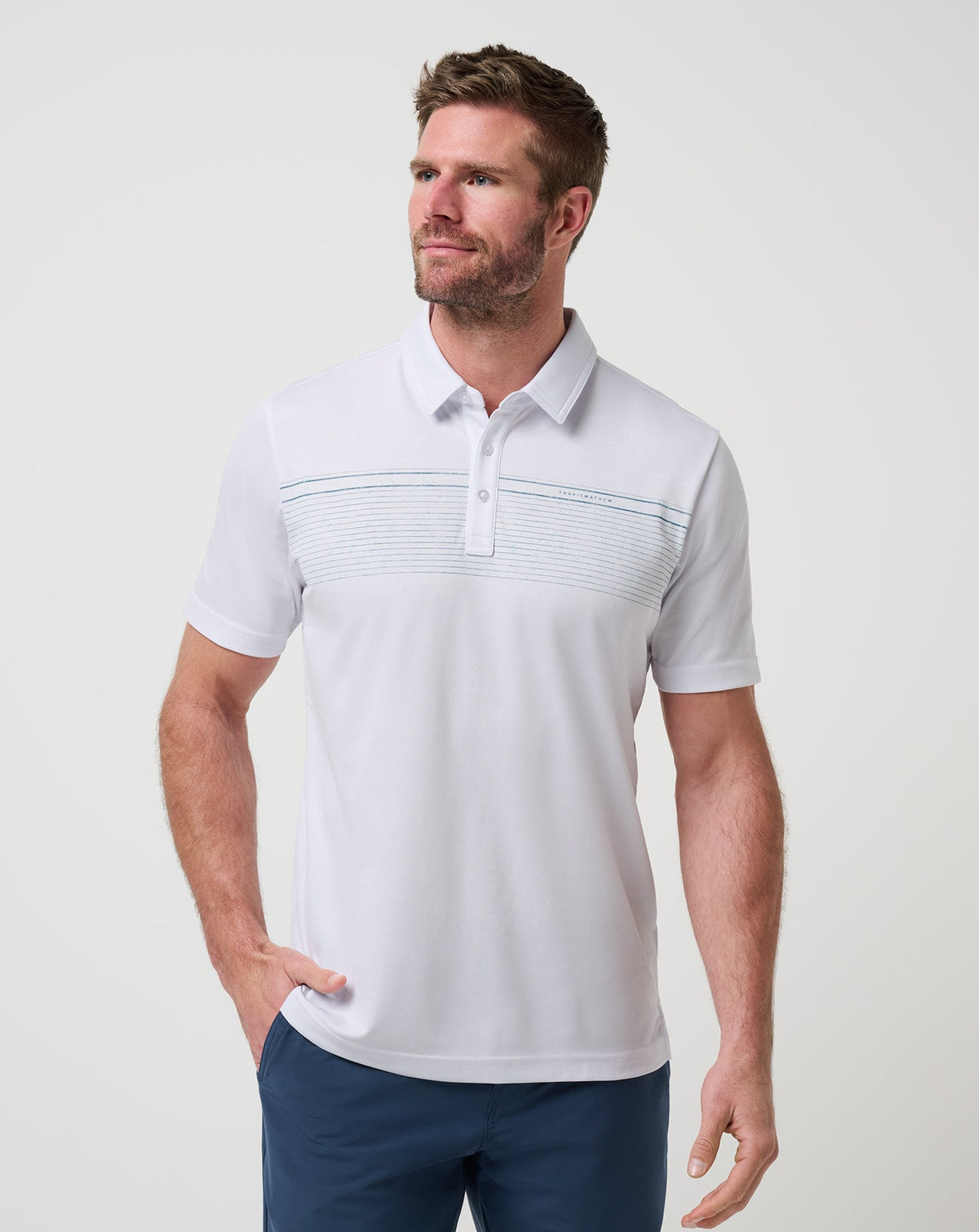 Overstay Polo Men|Golf/White