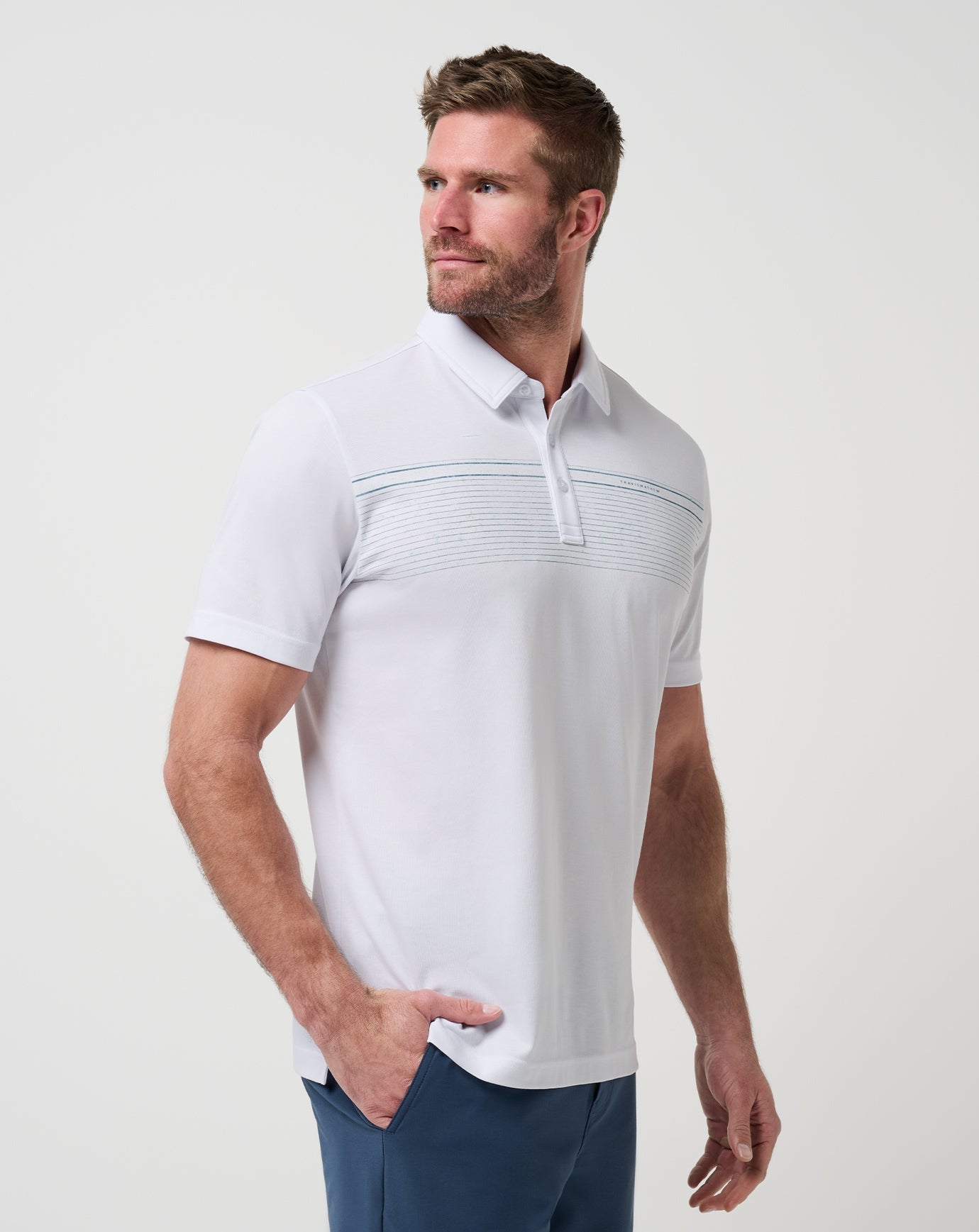 Overstay Polo Men|Golf/White