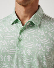 Featherweight Cabana Polo Men|Golf/Aqua Foam