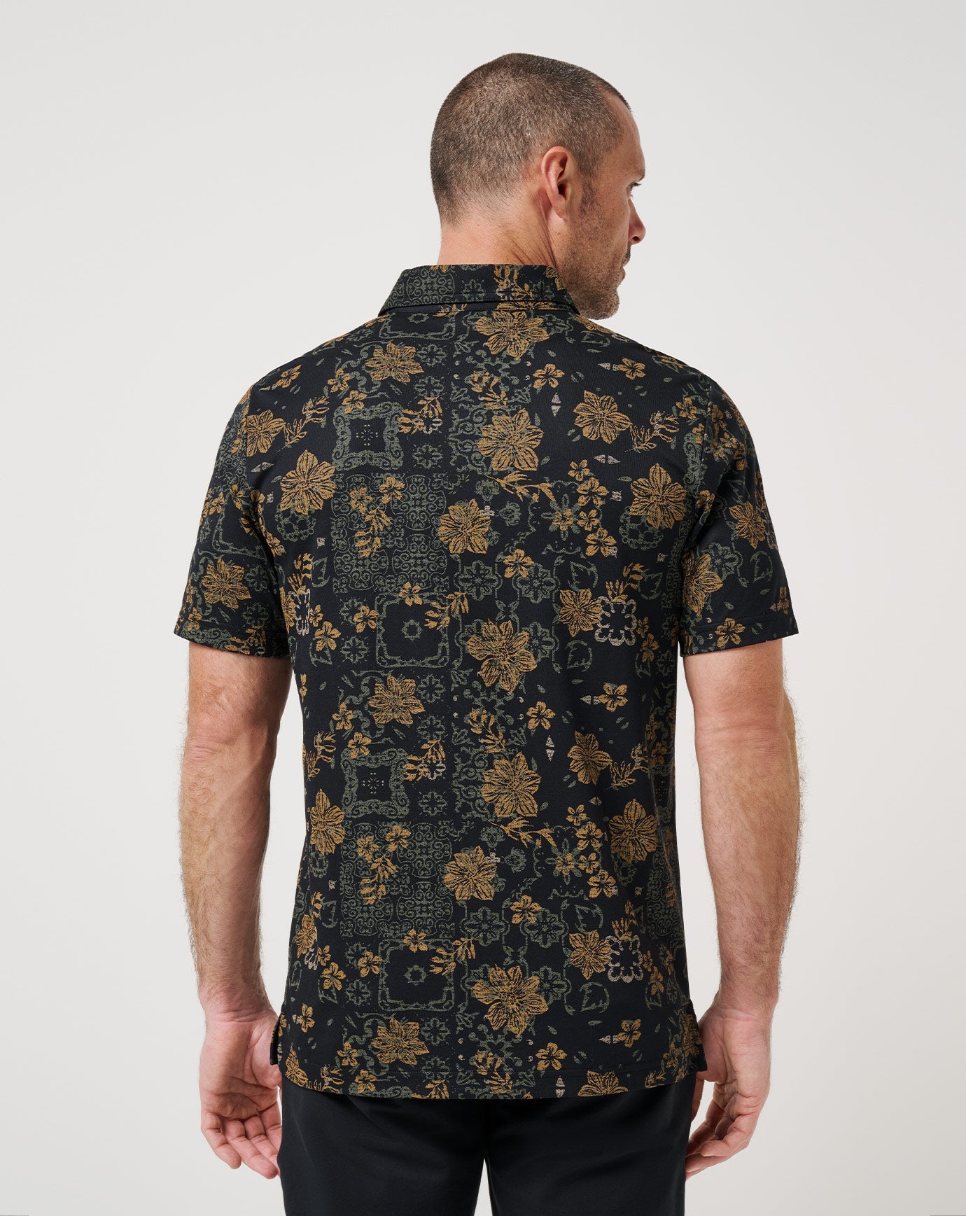 Speaking My Language Polo Men/Black