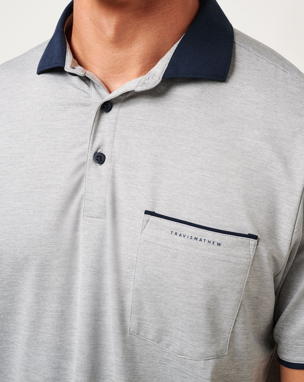 Call It Off Polo Men/Heather Medium Grey