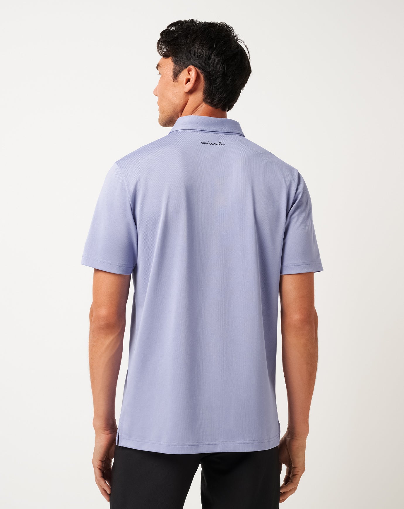 Good Good Chest Stripe Polo Men|Golf/Heather Violet Storm