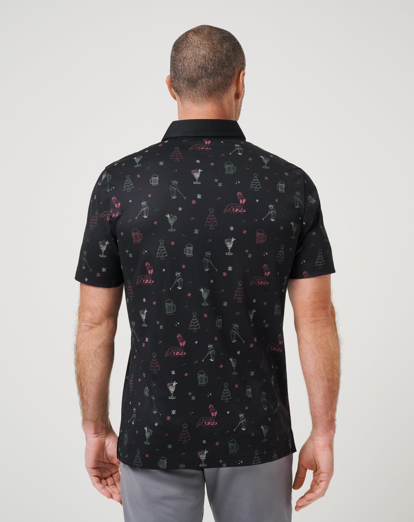 Holiday Magic Polo Men/Black