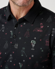 Holiday Magic Polo Men/Black