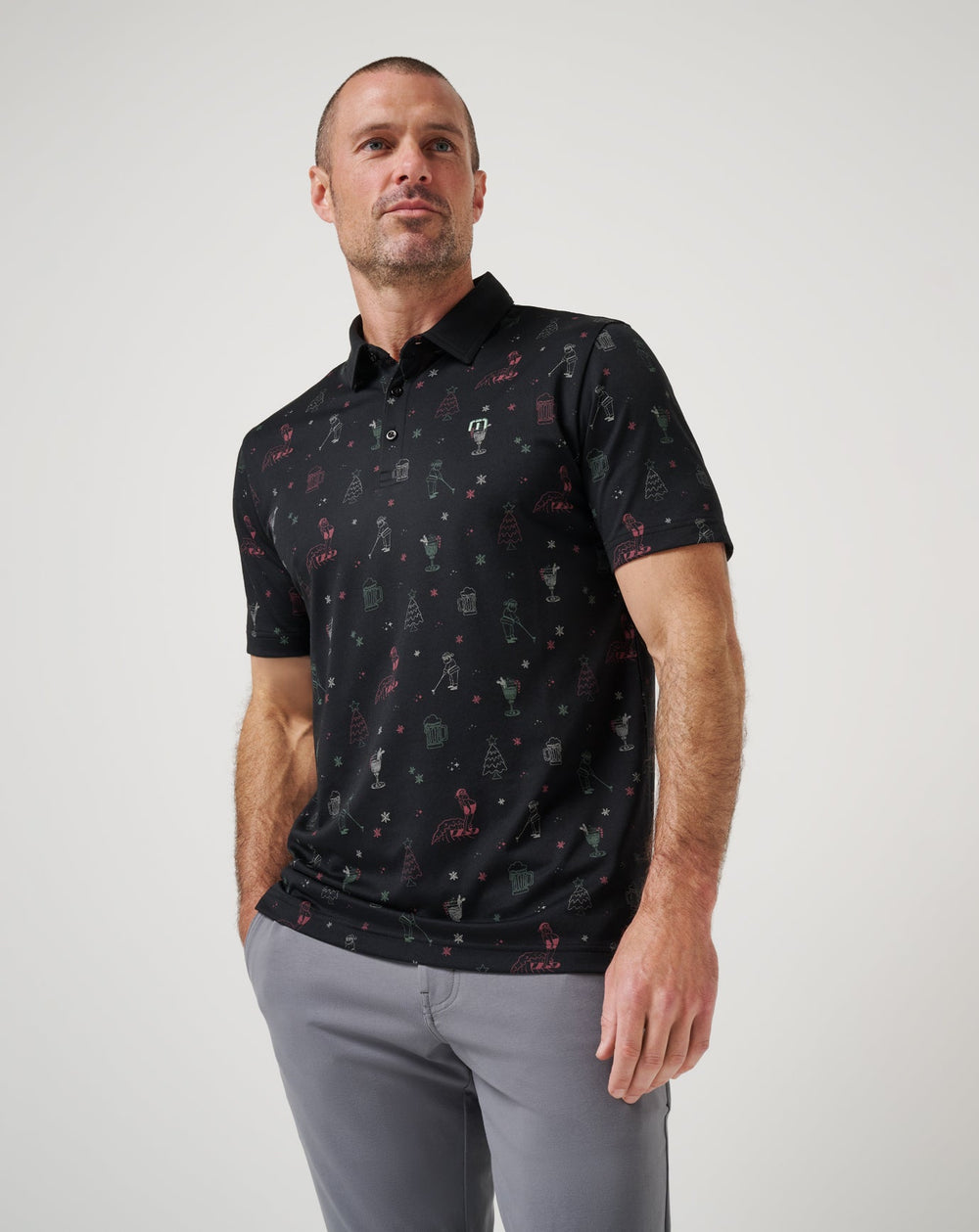 Holiday Magic Polo Men/Black