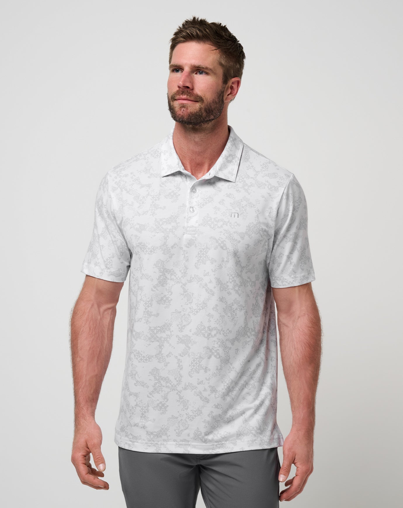 Featherweight Steep Wave Polo Men|Golf|New/White