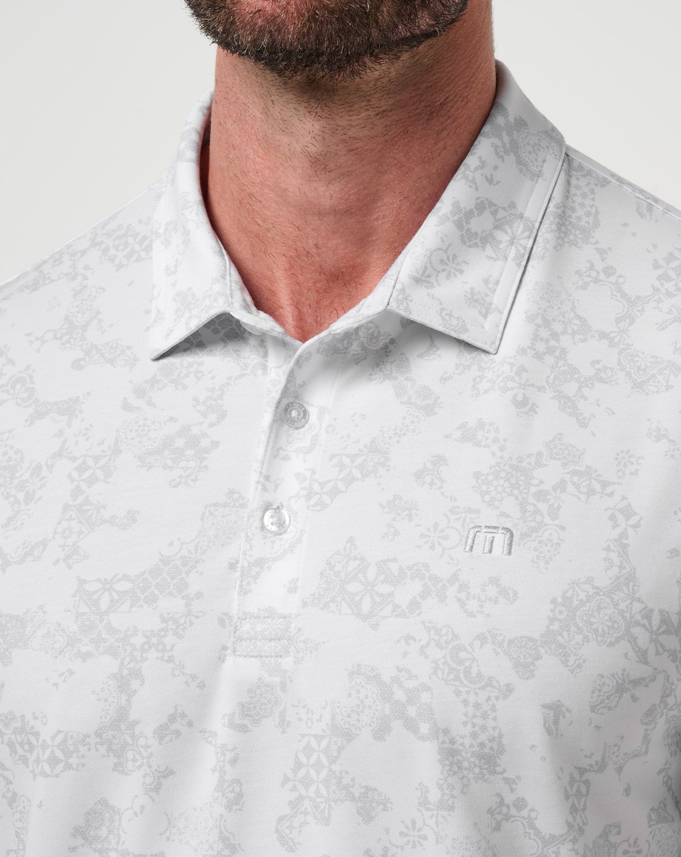 Featherweight Steep Wave Polo Men|Golf|New/White