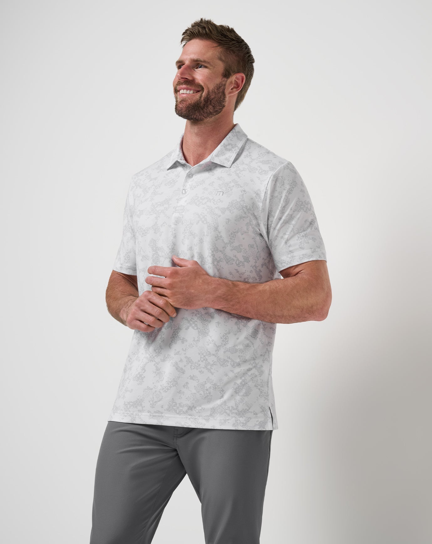 Featherweight Steep Wave Polo Men|Golf|New/White