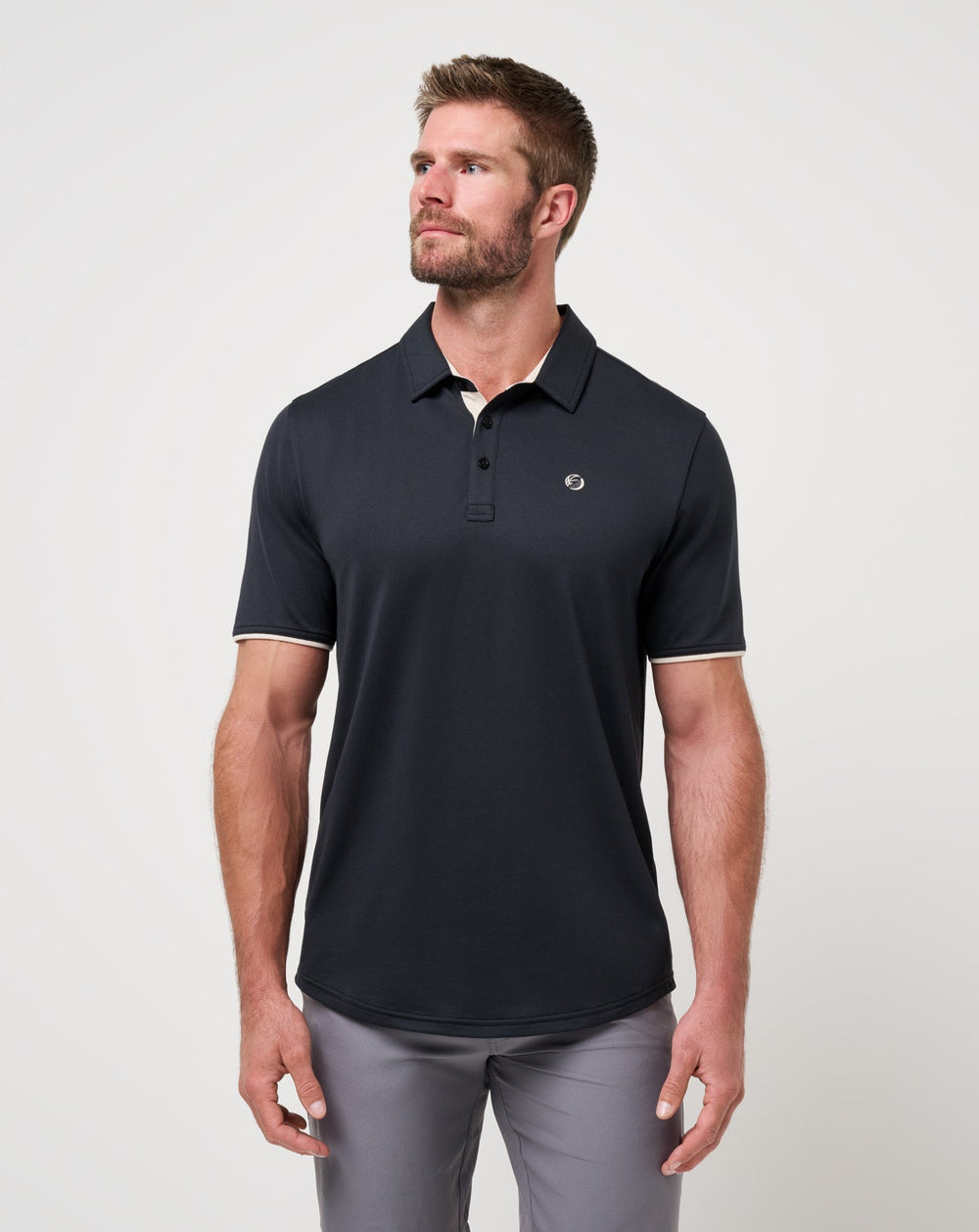 Featherweight On The Grind Polo Men|Golf|New/Black