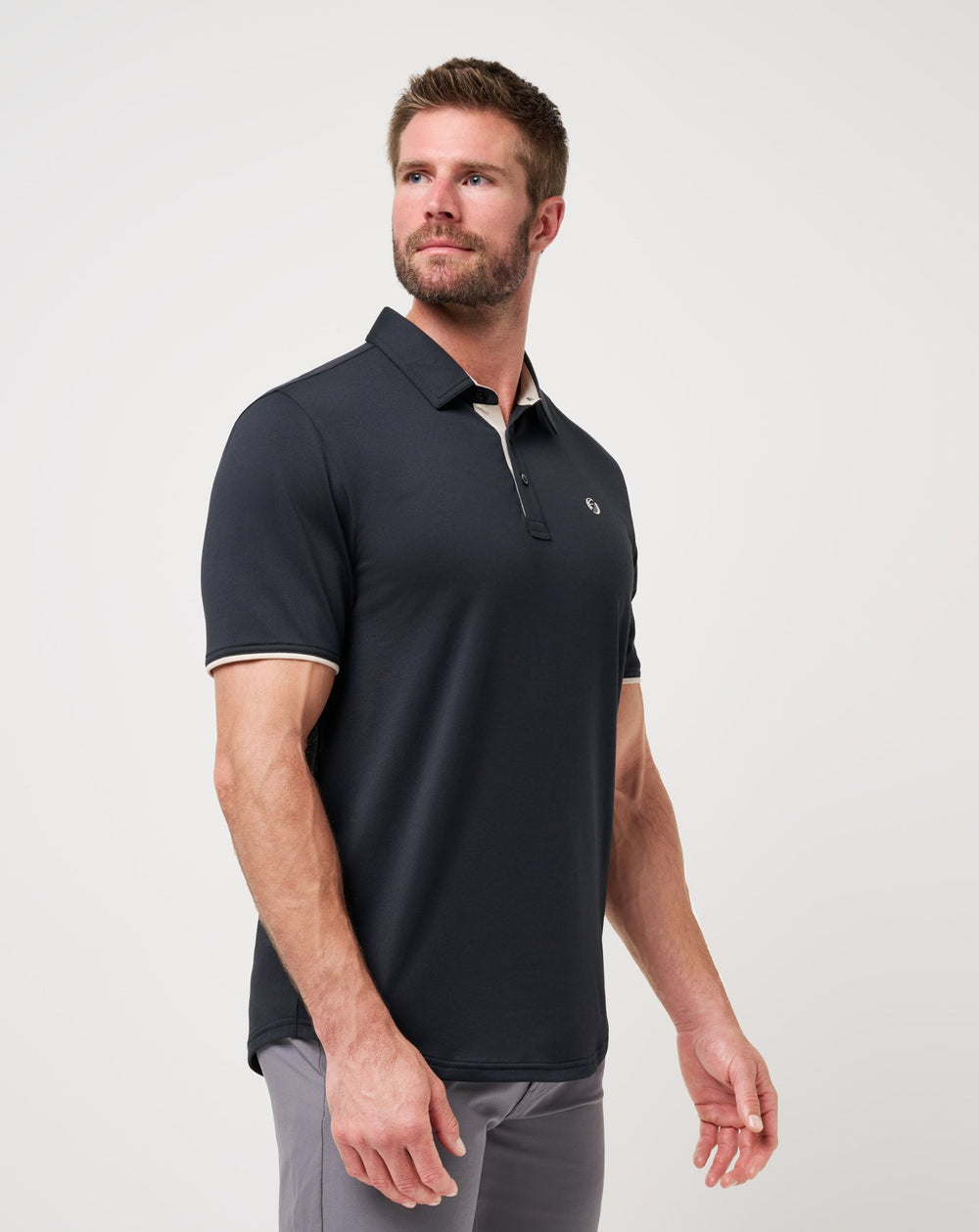 Featherweight On The Grind Polo Men|Golf|New/Black