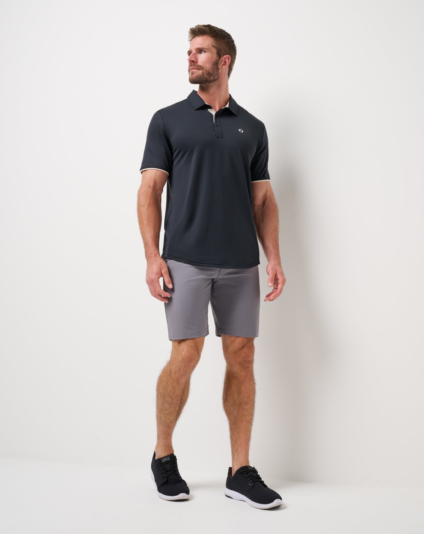 Featherweight On The Grind Polo Men|Golf|New/Black