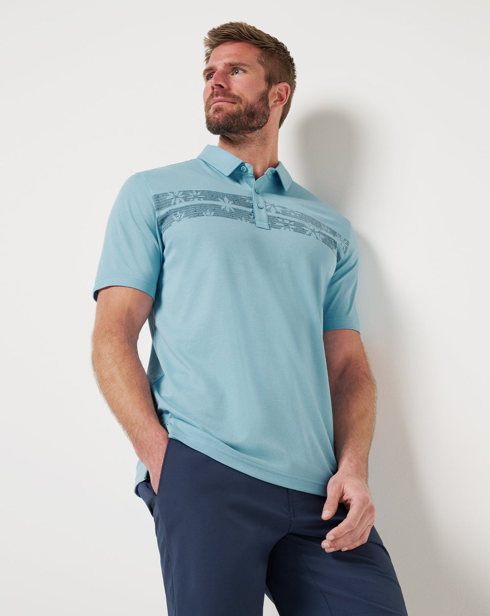 Infamy Polo Men/Air Blue
