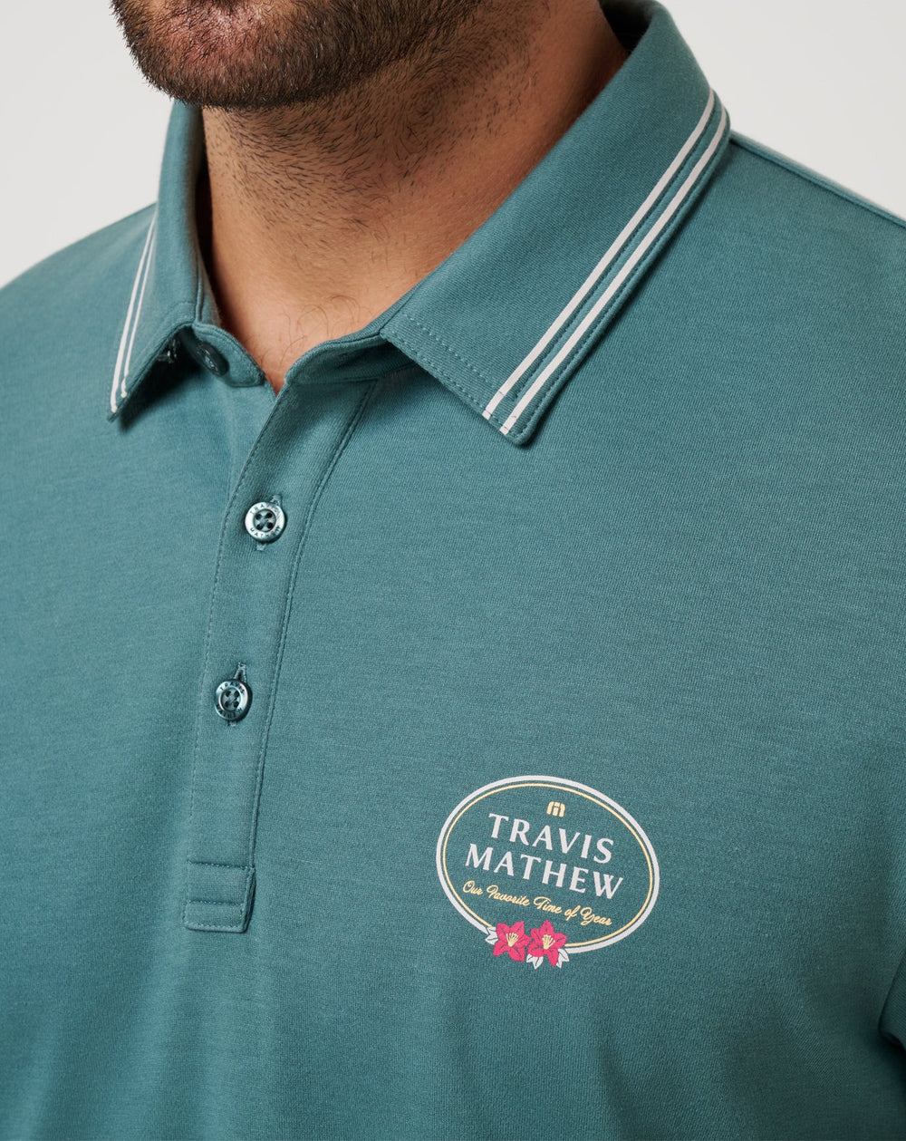 Patron Parade Polo Men|Golf/Silver Pine